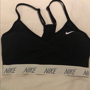 Nike Pro Cotton padded sports bra Black sz small